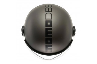 CASCO MOTO JET MOMODESIGN FGTR EVO MONO E2206 TITANIO OPACO / NERO