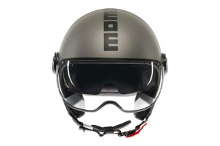 CASCO MOTO JET MOMODESIGN FGTR EVO MONO E2206 TITANIO OPACO / NERO